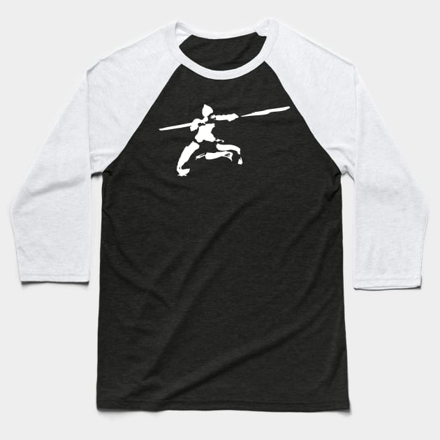 martial art stickfighter INK Baseball T-Shirt by Nikokosmos